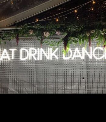 Eat Drink Dance LED Neon Party Sign