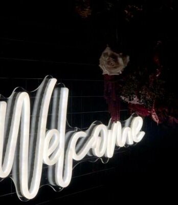Welcome Neon Sign